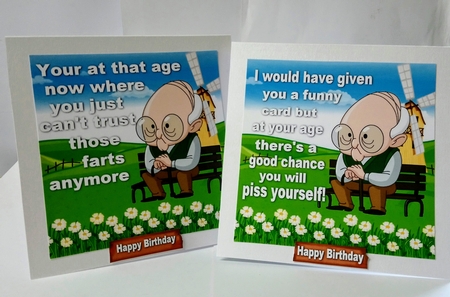 Old Man Humour 8x8 Bumper Kit by Jackie Odonnell