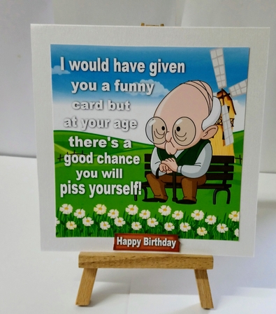 Old Man Humour 8x8 Bumper Kit by Jackie Odonnell