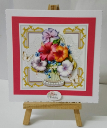Vintage Lace Floral Basket Mini Page Kit by Jackie Odonnell