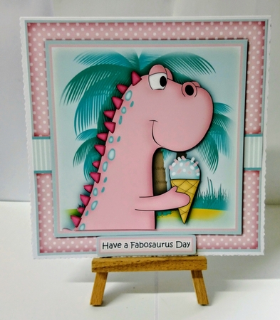 Ice Cream Dino Pink Mini Kit With Ages 1 to 7 Yrs by Jackie Odonnell