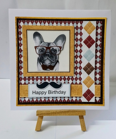 Hipster dog mini kit & decoupage by Jackie Odonnell