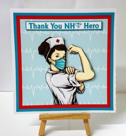 Thank You NHS Hero - Mini Kit & Decoupage by Jackie Odonnell