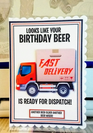 Birthday Beer Dispatched!  by Jackie Odonnell