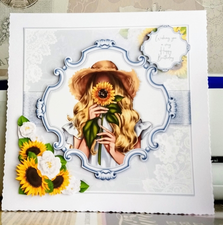 Sunflower Girl 1 by Jackie Odonnell