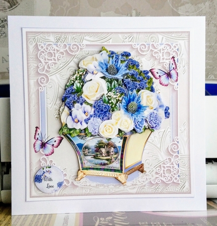 Lilac Summer Vase Mini Page Kit by Jackie Odonnell