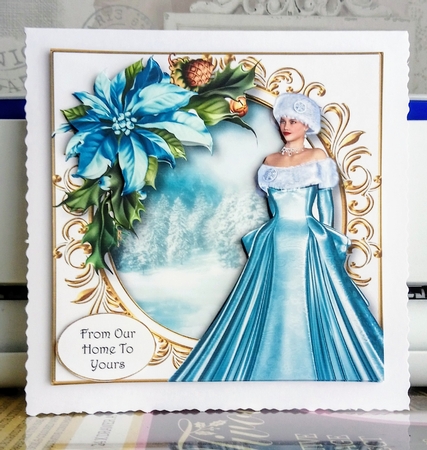 Elegant Christmas In Blue by Jackie Odonnell