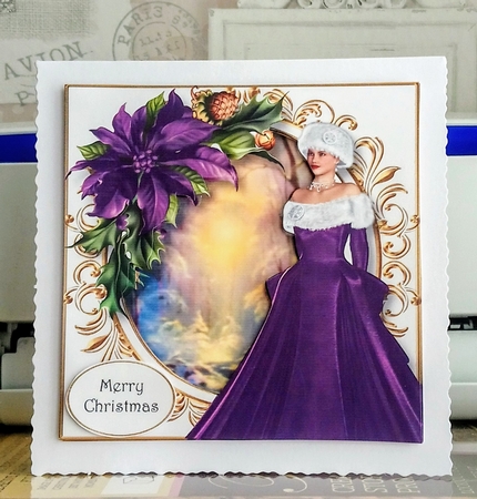 Elegant Christmas In Purple by Jackie Odonnell