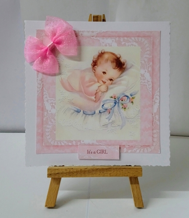 Its A Girl Topper  2 by Jackie Odonnell