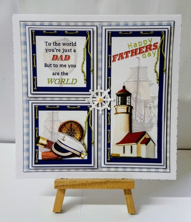 8x8 The world to me Dad Nautical mini kit by Jackie Odonnell
