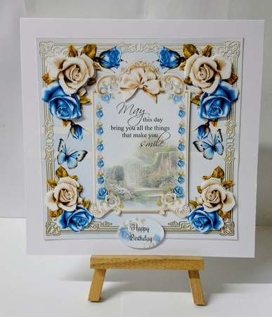 Vintage Roses With Verse no3 Mini Page Kit by Jackie Odonnell