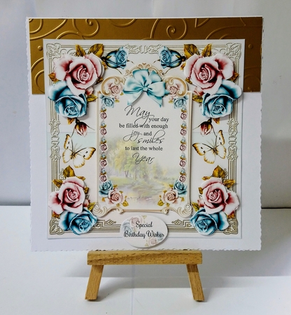 Vintage Roses With Verse no4 Mini Page Kit by Jackie Odonnell