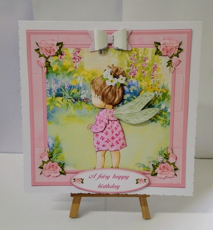 A Fairy Happy Birthday Card Mini Kit & Decoupage 3 by Jackie Odonnell