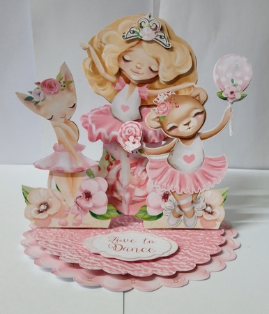 Prima Ballerina 1Triple Easel Card Mini Kit by Jackie Odonnell