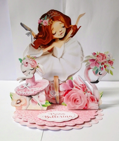 Prima Ballerina 2 Triple Easel Card Mini Kit by Jackie Odonnell