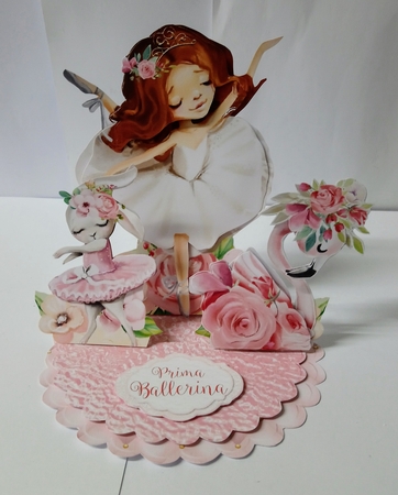 Prima Ballerina 2 Triple Easel Card Mini Kit by Jackie Odonnell