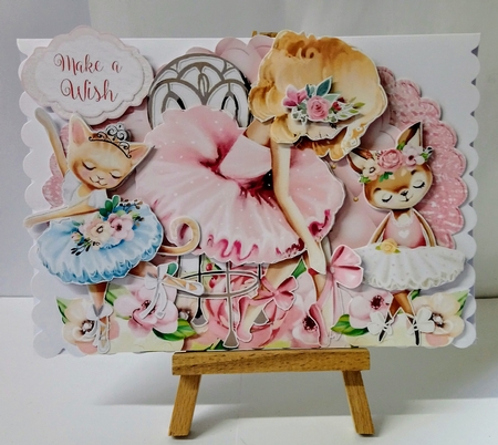 Prima Ballerina 3 Triple Easel Card Mini Kit by Jackie Odonnell