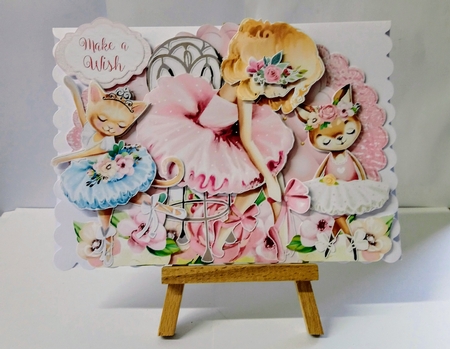 Prima Ballerina 3 Triple Easel Card Mini Kit by Jackie Odonnell