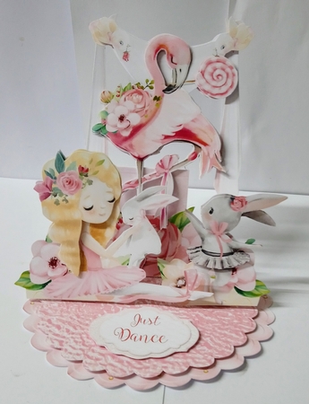 Prima Ballerina 4 Triple Easel Card Mini Kit by Jackie Odonnell