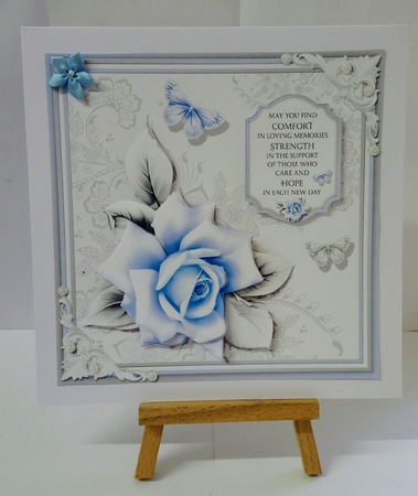 Soft Blue Sympathy Rose by Jackie Odonnell