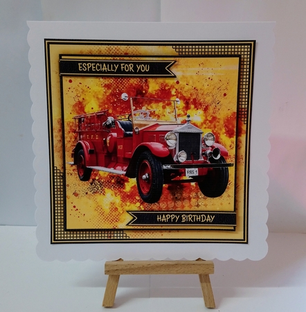 Old Fire Truck Mini Kit by Jackie Odonnell