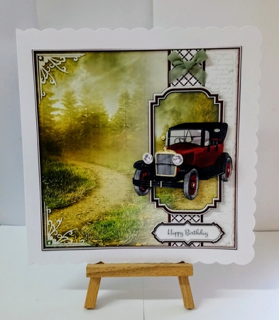 Vintage Car 8x8 Mini Kit by Jackie Odonnell