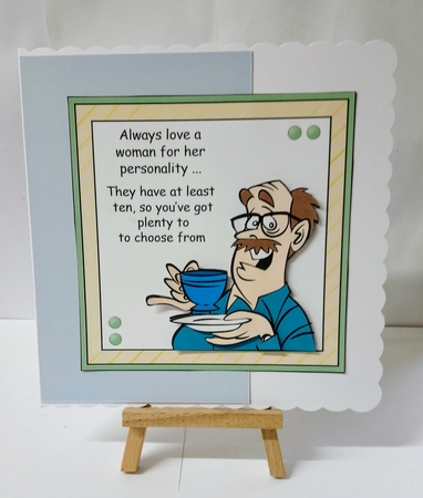 Always love a woman 7 x 7 card by Jackie Odonnell