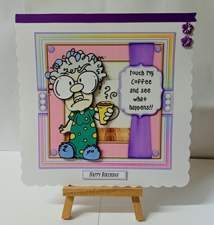 Grumpy Gertrude - Coffee Mini Card Kit by Jackie Odonnell