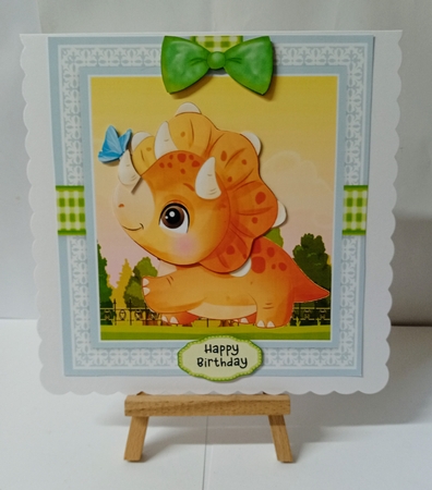 Gorgeous Birthday Dinosaur 5 8x8 Mini Kit by Jackie Odonnell