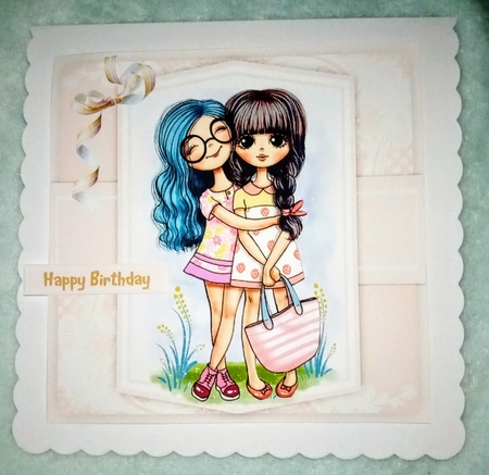 4, Fashion Girls Card Fronts  by Jackie Odonnell