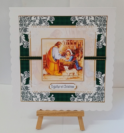 Christmas Vintage A Child is Born Topper 2 by Jackie Odonnell