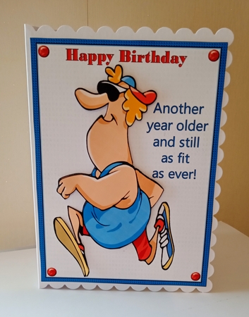 Birthday Guy fit as ever runner by Jackie Odonnell
