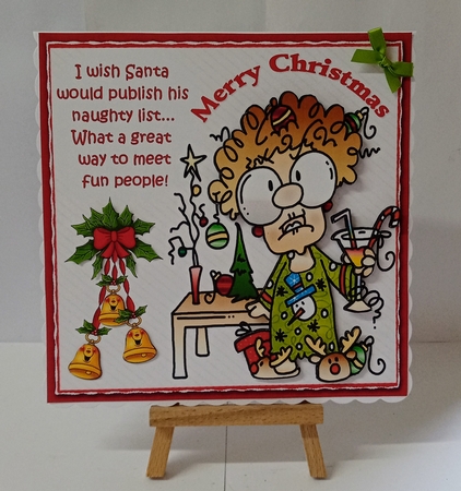 8x8 Gertrude wants Santas list mini kit by Jackie Odonnell