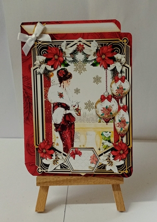 Art Deco Christmas Book 2 5x7 Shaped Mini Page Kit by Jackie Odonnell