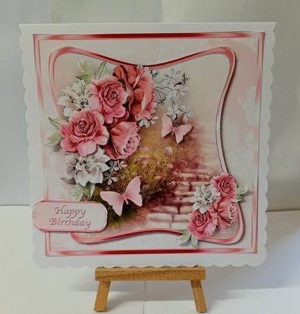 Rose Walk - Decoupage Card Mini Kit by Jackie Odonnell