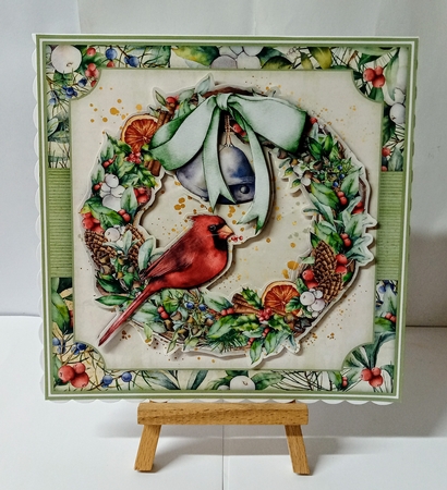 Cardinal Wreath Mini Kit by Jackie Odonnell