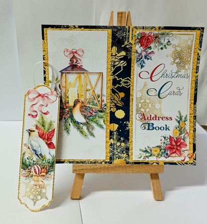Merry & Bright Storage Box and Address Book by Jackie Odonnell