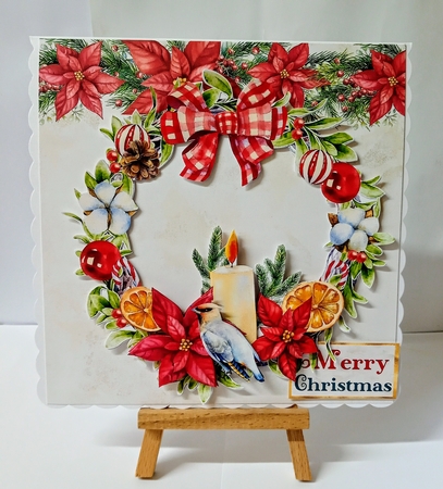 Merry & Bright 1 Wreath Decorations/Card Toppers. by Jackie Odonnell