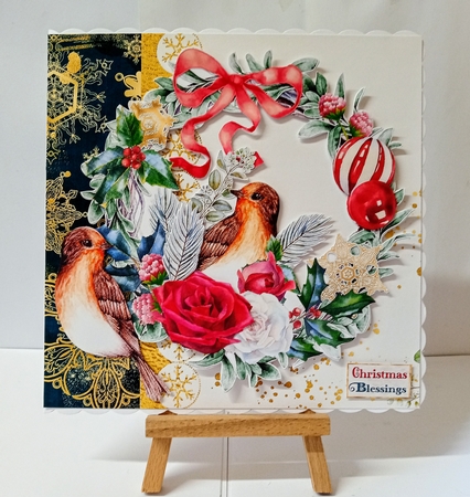 Merry & Bright 2 Wreath Decorations/Card Toppers. by Jackie Odonnell