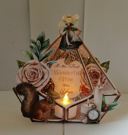 Gentle Winter 2 3d Terrarium Cards & Envelopes Kit by Jackie Odonnell