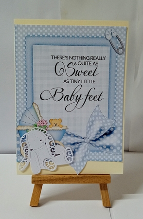 Pink & Blue Baby Toppers by Jackie Odonnell