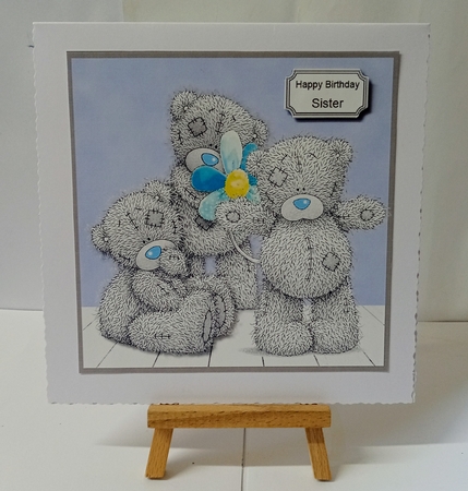 Tatty teddy birthday or get well soon by Jackie Odonnell