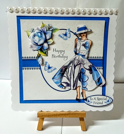 1950s Lady With Porcelain Roses Mini Kit by Jackie Odonnell