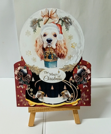 Christmas Dog Snowglobe - Shaped Mini Page Kit    by Jackie Odonnell