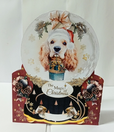 Christmas Dog Snowglobe - Shaped Mini Page Kit    by Jackie Odonnell