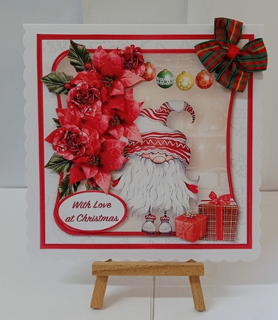 Gnome for Christmas - Decoupage Card Mini Kit by Jackie Odonnell