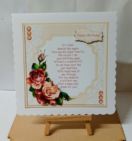 Summer Roses A4 sheet by Jackie Odonnell