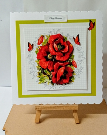 Lovely Poppies Birthday Mini Kit by Jackie Odonnell