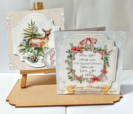 Gentle Winter Selection Box 10 Square Cards & Envelope Set by Jackie Odonnell