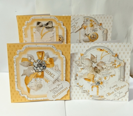 Peace & Joy Selection Box 10 Square Cards & Envelope Set by Jackie Odonnell