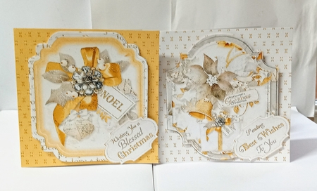 Peace & Joy Selection Box 10 Square Cards & Envelope Set by Jackie Odonnell